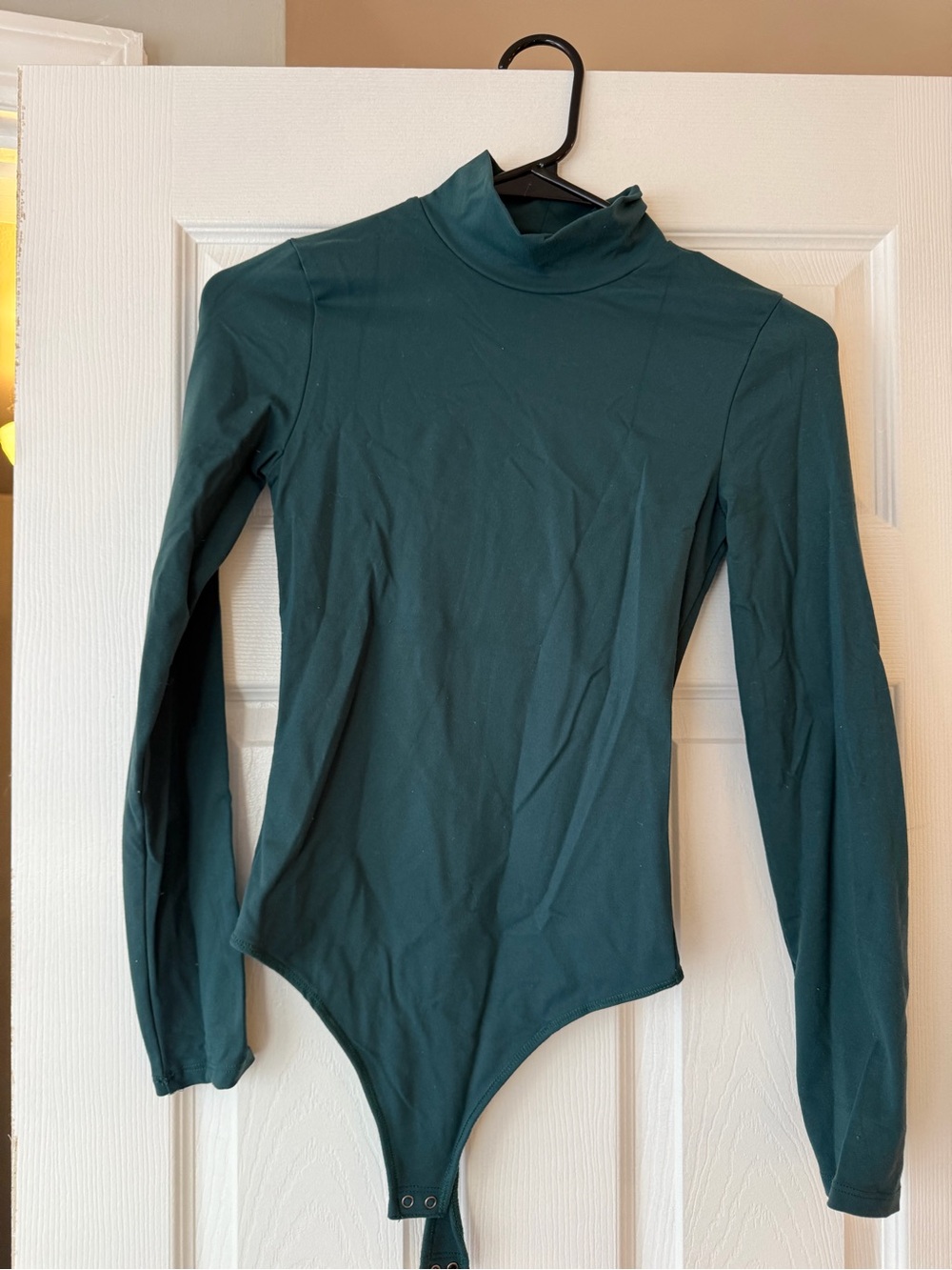 Dark Teal Long Sleeve Turtleneck Bodysuit